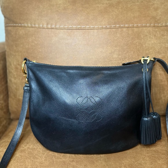 Loewe Handbags - LOEWE Crossbody Leather Bag with Tassel